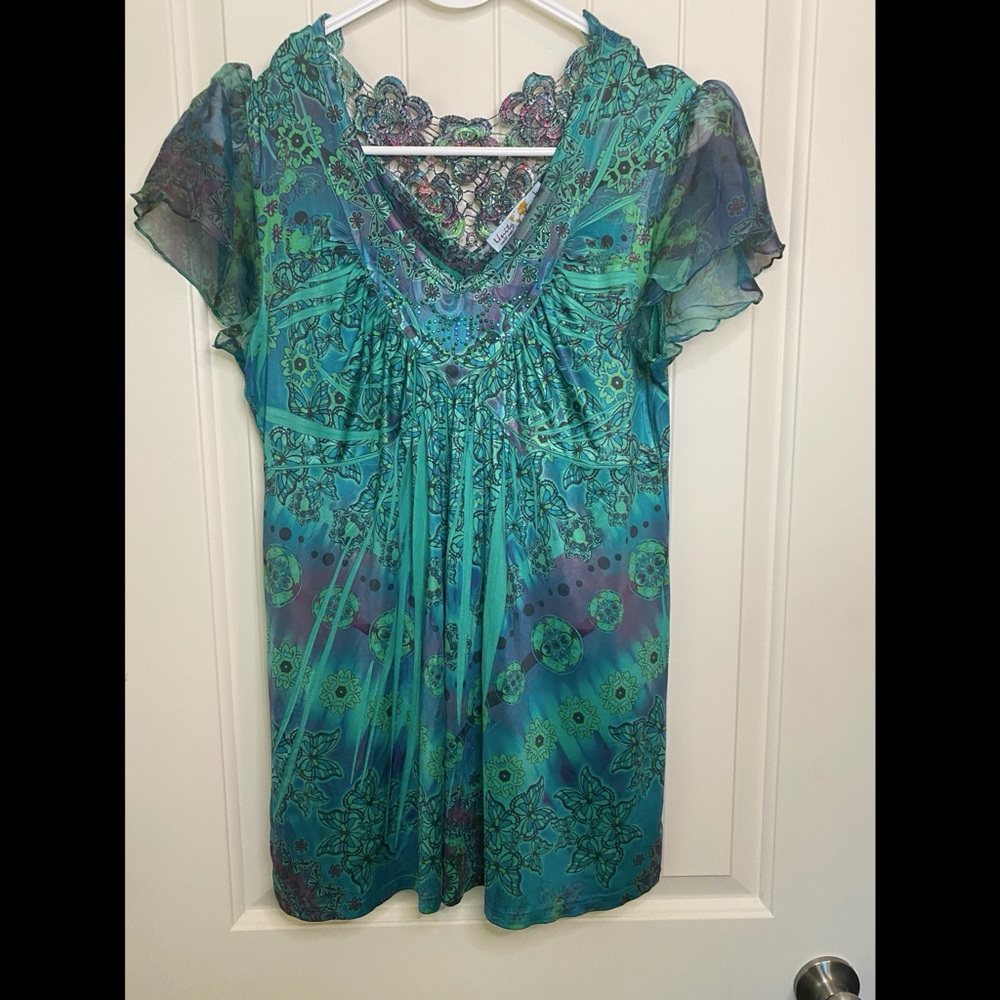 Unity world wear colorful dressy top